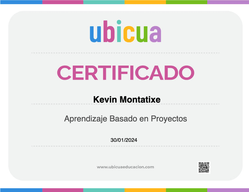 Certificado de Aprendizaje Basado en Proyectos